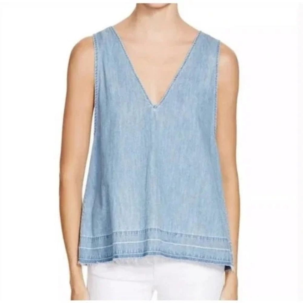 NWT Rag & Bone Sleeveless Chambray Top Sz Xxs, But More Like Xs.